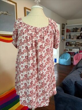 Volcom Pink and White Floral Mini Dress